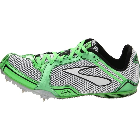 Brooks Women's PR MD 54.26 Mid‎ Distance Lime Green Track Running Spikes 9 NWOB - Picture 2 of 11